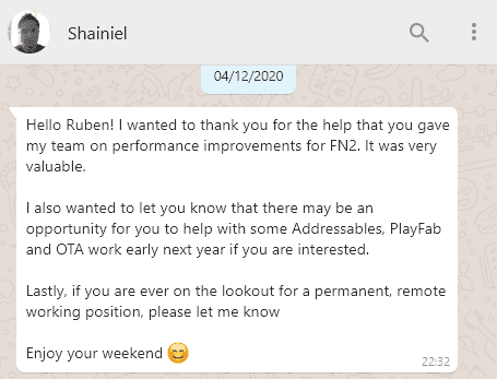 testimonial Shainiel